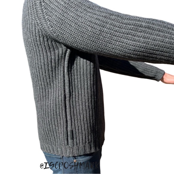 Prada Wool/Cashmere Mock Neck Gray Sweater. Size 58 (US48)MUST READ ABOUT SIZE‼️ - Picture 6 of 16